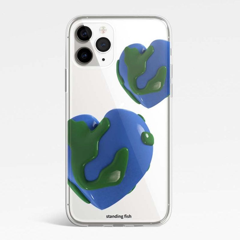 standingfish(スタンディングフィッシュ)の「Heart Earth Phone Case (jell hard)(Smartphone Accessories)」