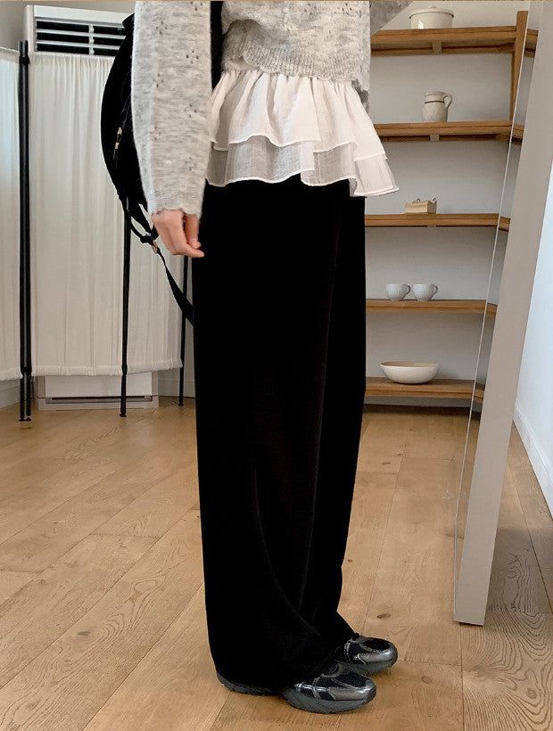 #Daily Rib Wide Training Pants (2color)