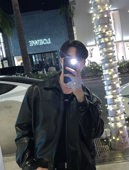 [ In-house ] Deep Black Premium Western Leather Blouson
