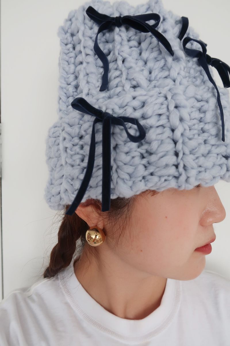 CROCHEANT（クロセアント）の「リボンビーニー（帽子）」