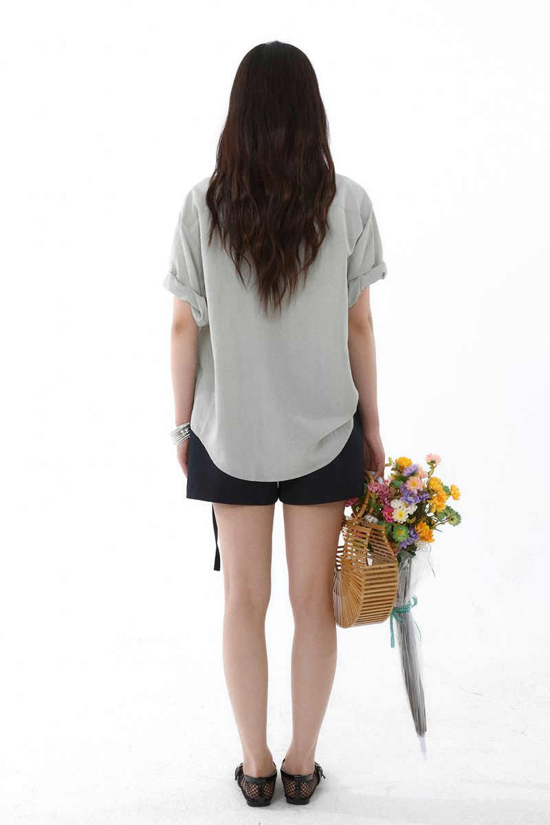 SUMMER ROLL-UP SHIRT_LIGHT KHAKI