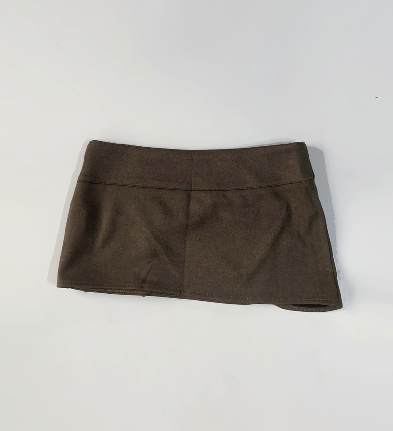 Fennell button low-waist skirt