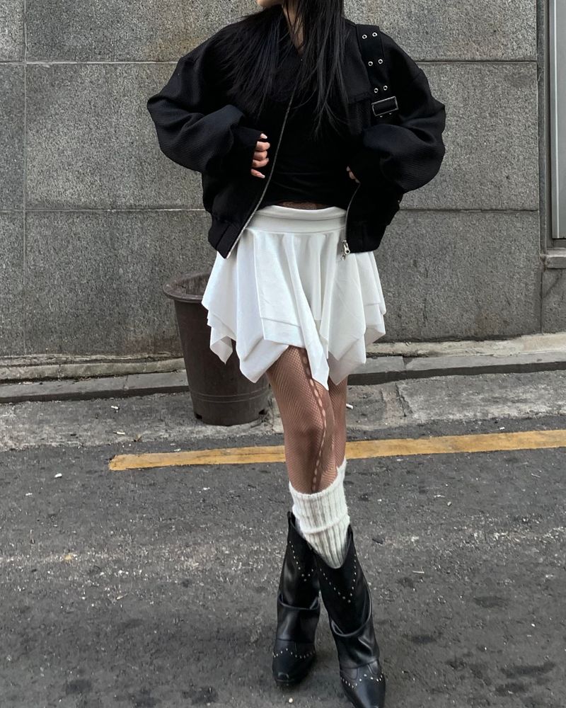 Flare cancan skirt
