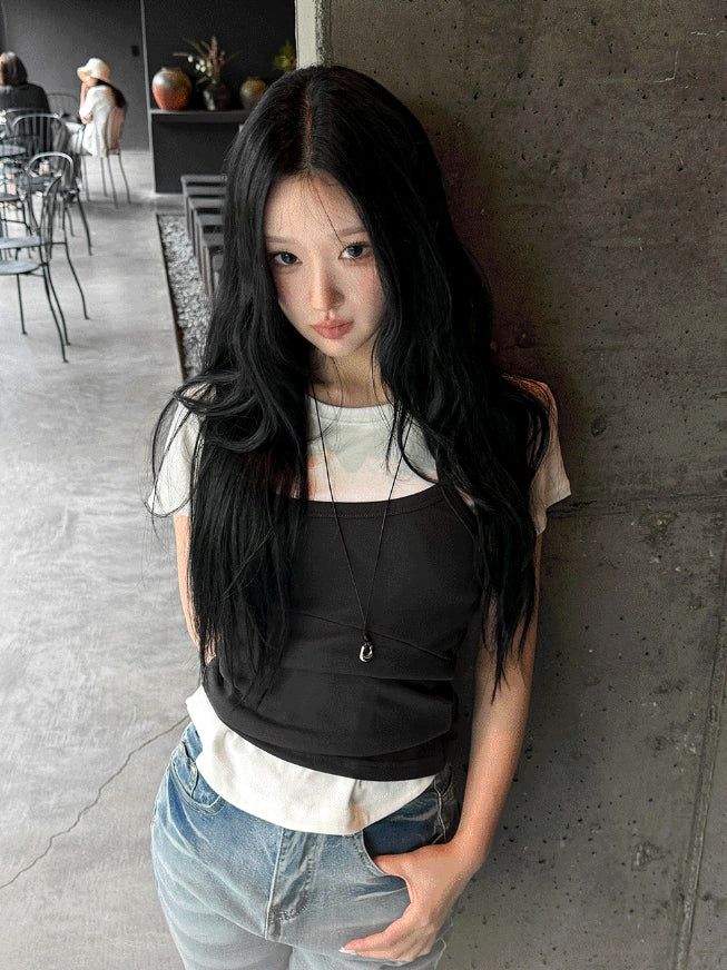hatsukoshi（ハツコシ）の「Halter ballet layered top（Tops）」