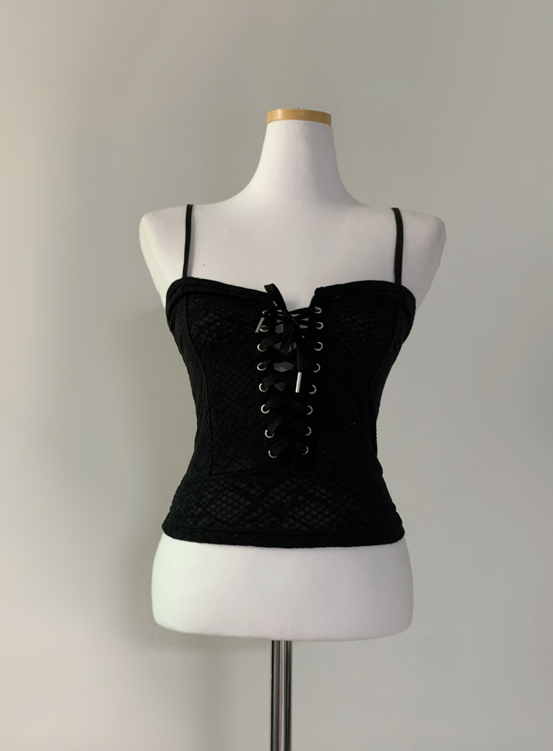 Kiseki Lace Corset Top (Black)