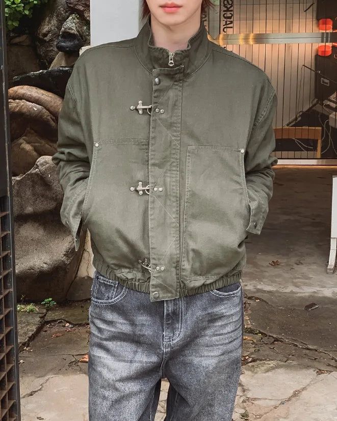 Garron Stand Collar Cotton Field Jacket