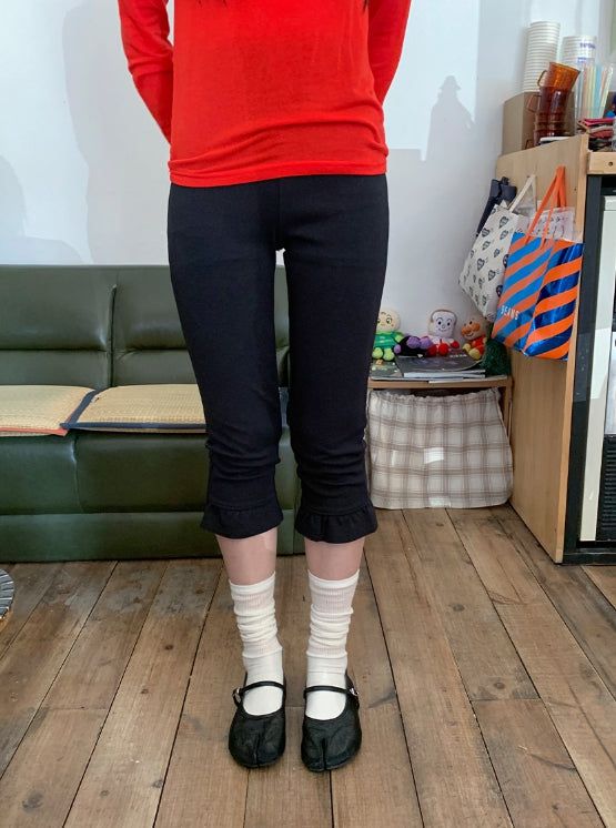 BAON(バオン)の「Eamon Capri Frill Leggings Pants(Pants)」
