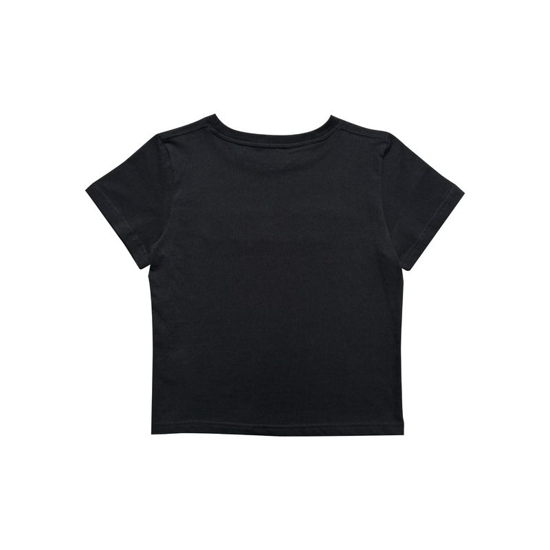 W LEOPARD APPLIQUE T-SHIRT (BLACK)