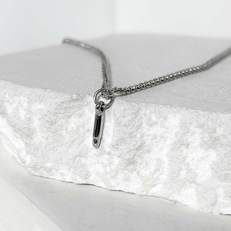 ss-HYPER MICRO bullet necklace_silver
