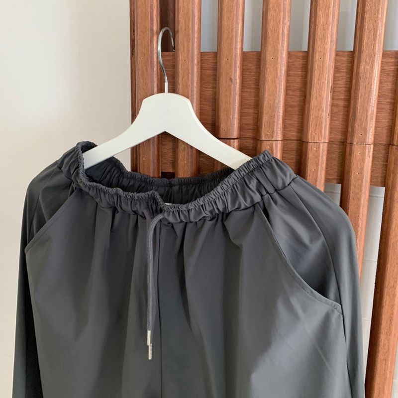 NUS. COTT CHACOAL JOGGER PANTS
