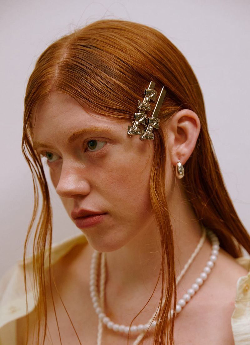 Pleated Ribbon Hairpin