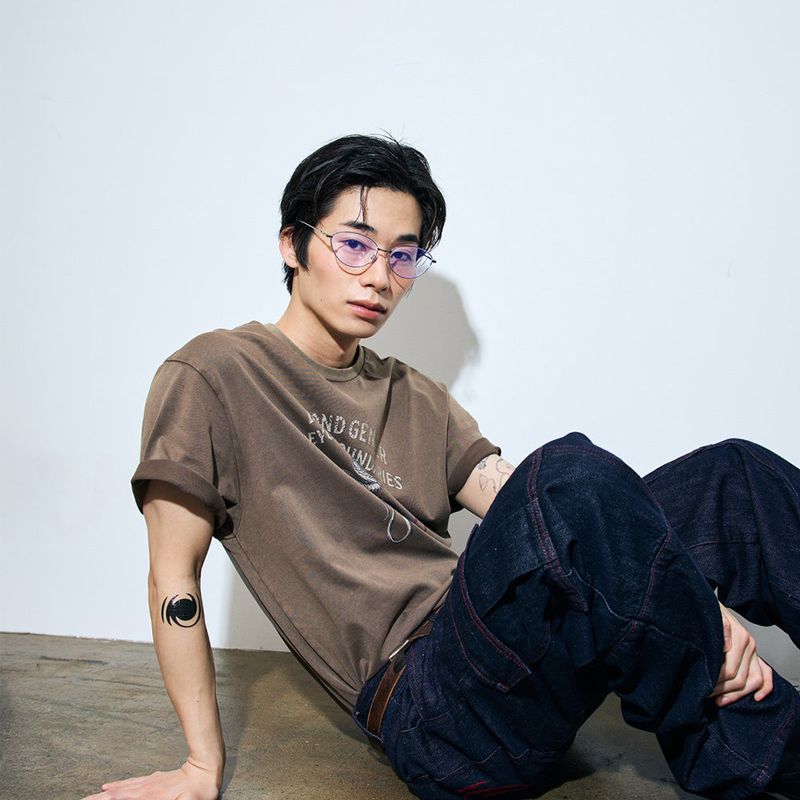 Red Stitch Indigo Cargo Denim Pants