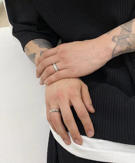 No.8795 cylinder silver RING