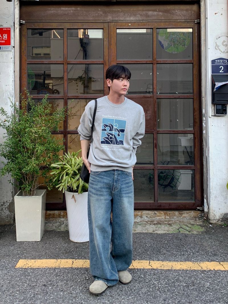 MR Dat long wide Denim