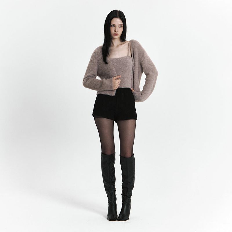 C SOFT KNIT CARDIGAN SET-UP_BEIGE
