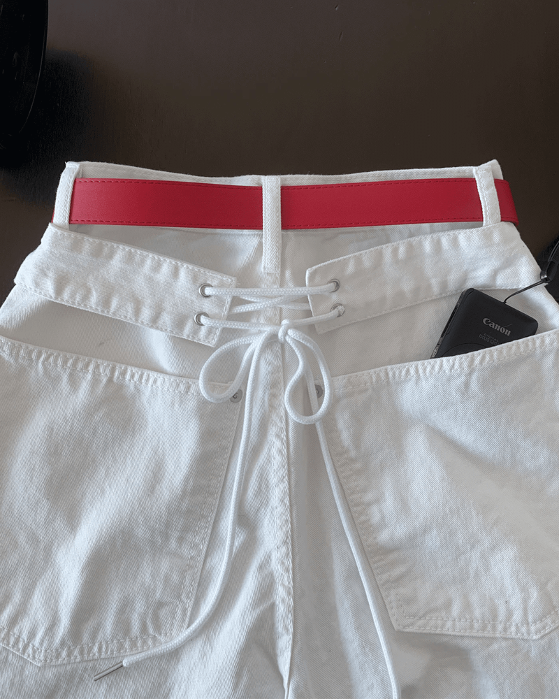 GUSTA（グスタ）の「マイルド バックレースアップ コルセット バルーンワイドパンツ（パンツ）」