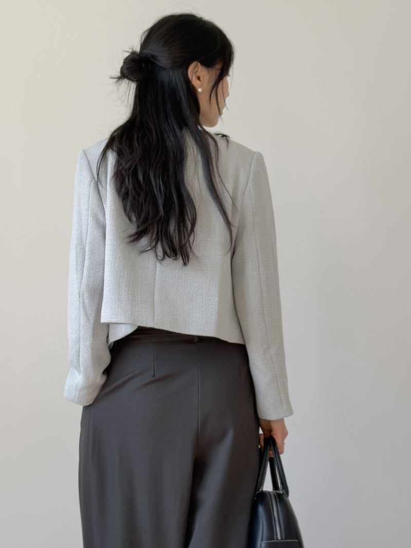 [Long Sleeve Version] Bebe Tweed Short Jacket