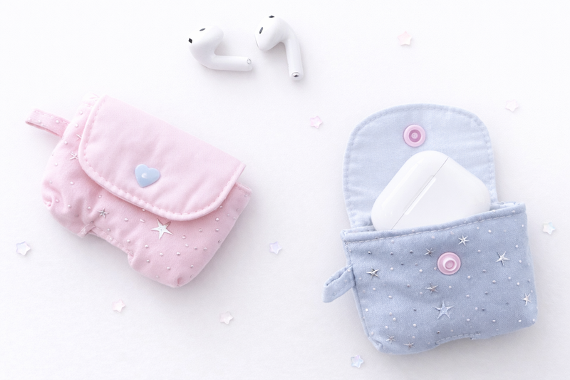 Star embroidery point AirPod case (4colors)