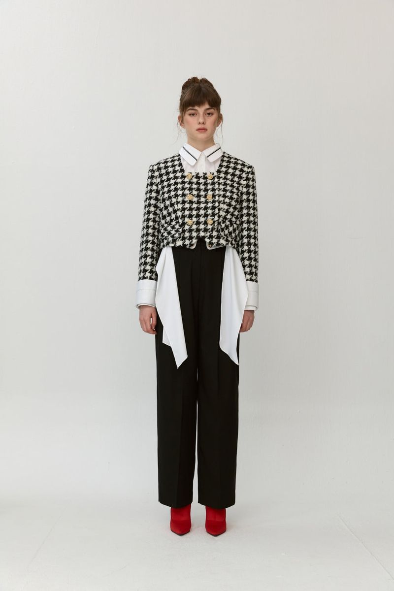 Square neck jacket
