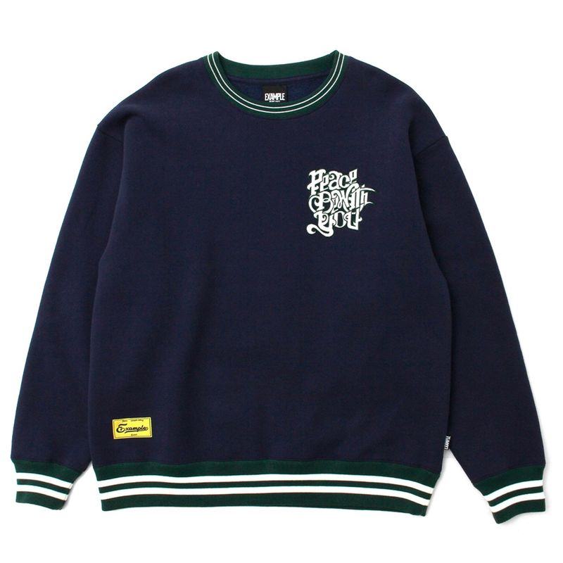 EXAMPLE BLESSING WORLDS RIBCOLOUR CREWNECK