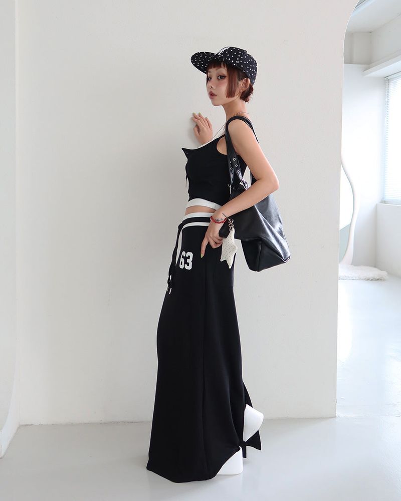 Color Layered Double Button Sleeveless