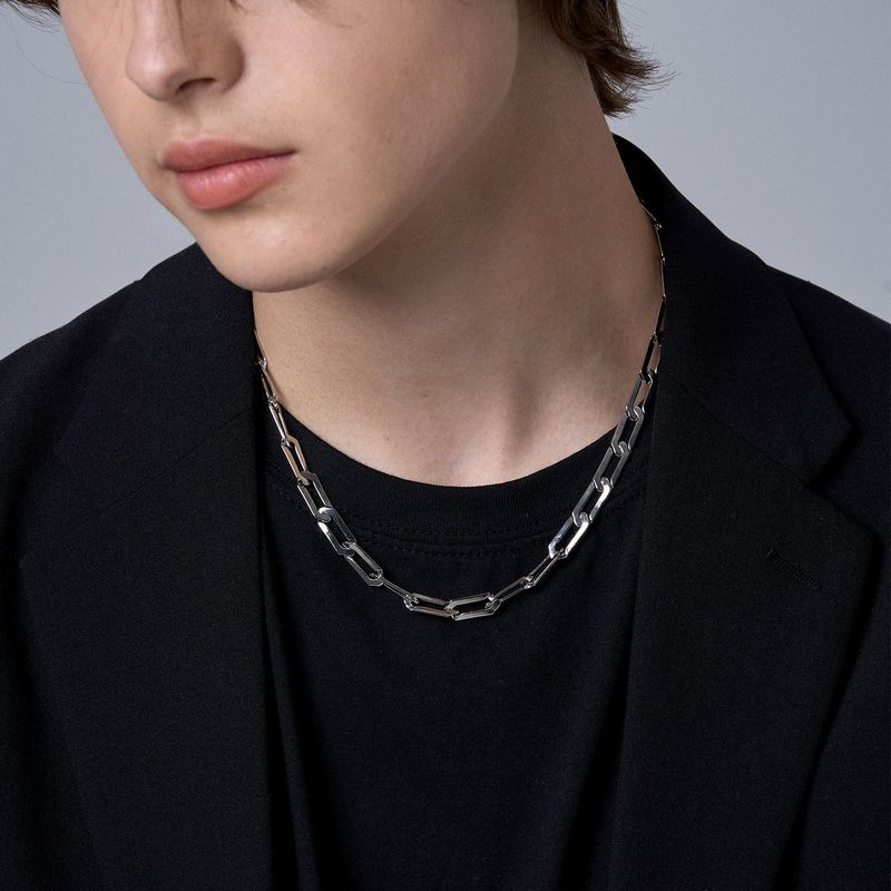 FLAT ROAD CHAIN NECKLACE
