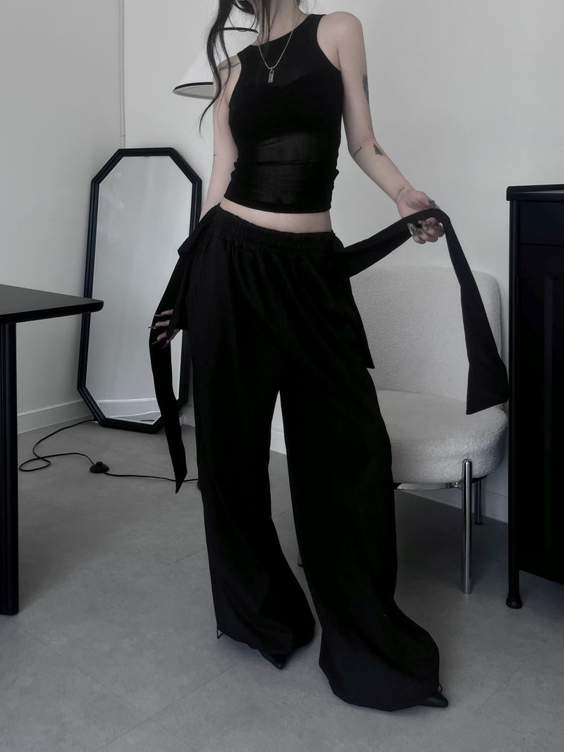 strap string pants (3color)