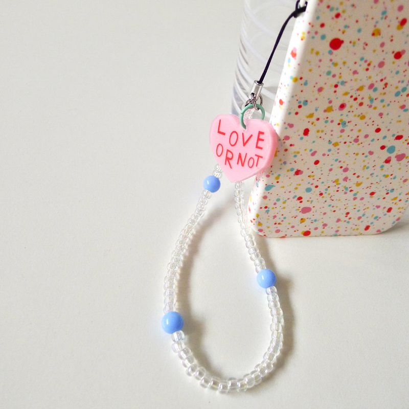 [MADE]Pink Love-Bubble Bead Strap