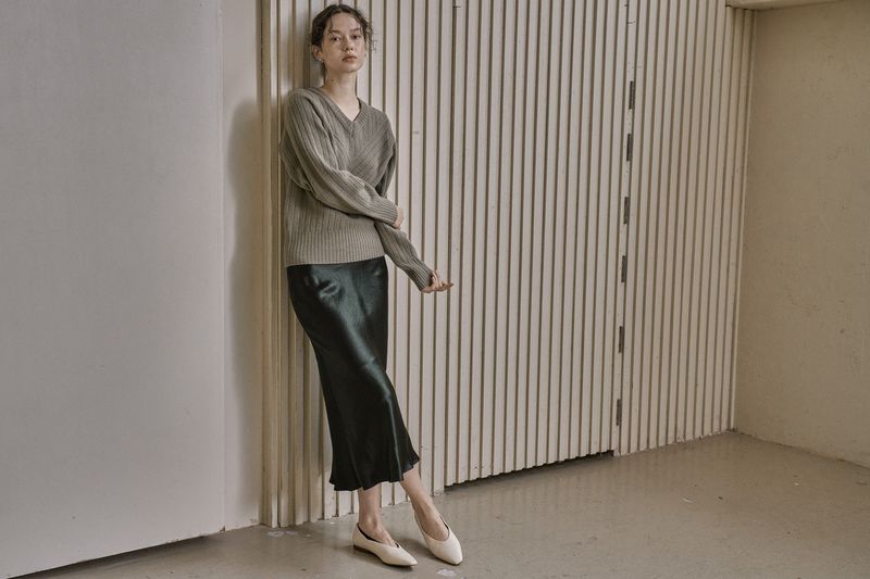 SEYMOUR SKIRT_KHAKI