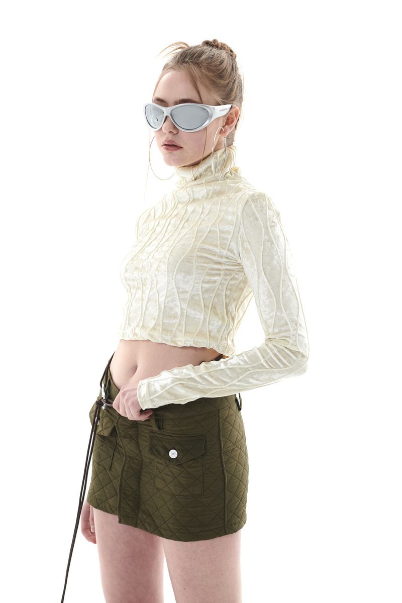 QUILTING MINI SKIRT