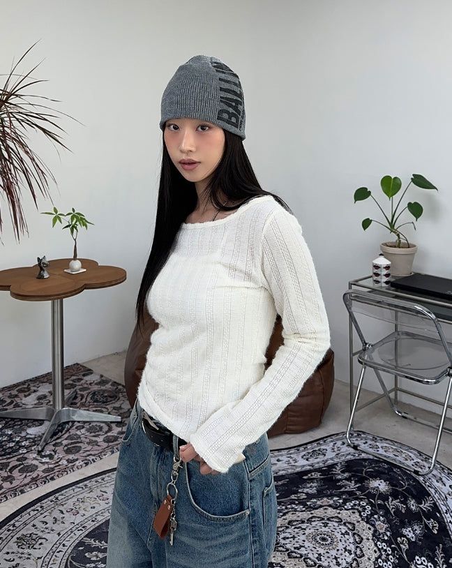 Ranuel Hairy Knit Long Sleeve