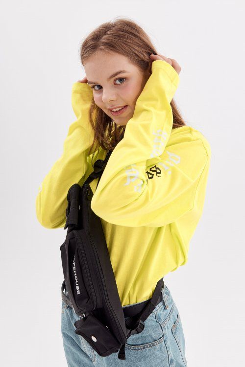  "psln" long sleeve lime