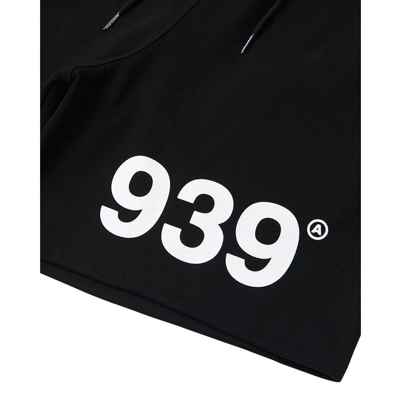 939 LOGO SWEAT SHORTS (BLACK)