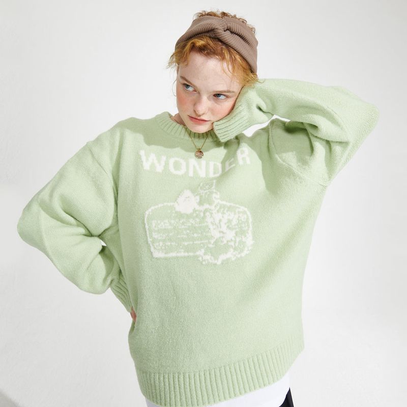 wonder visitor（ワンダービジター）の「Cake APS Knit [Mint]（Tops）」