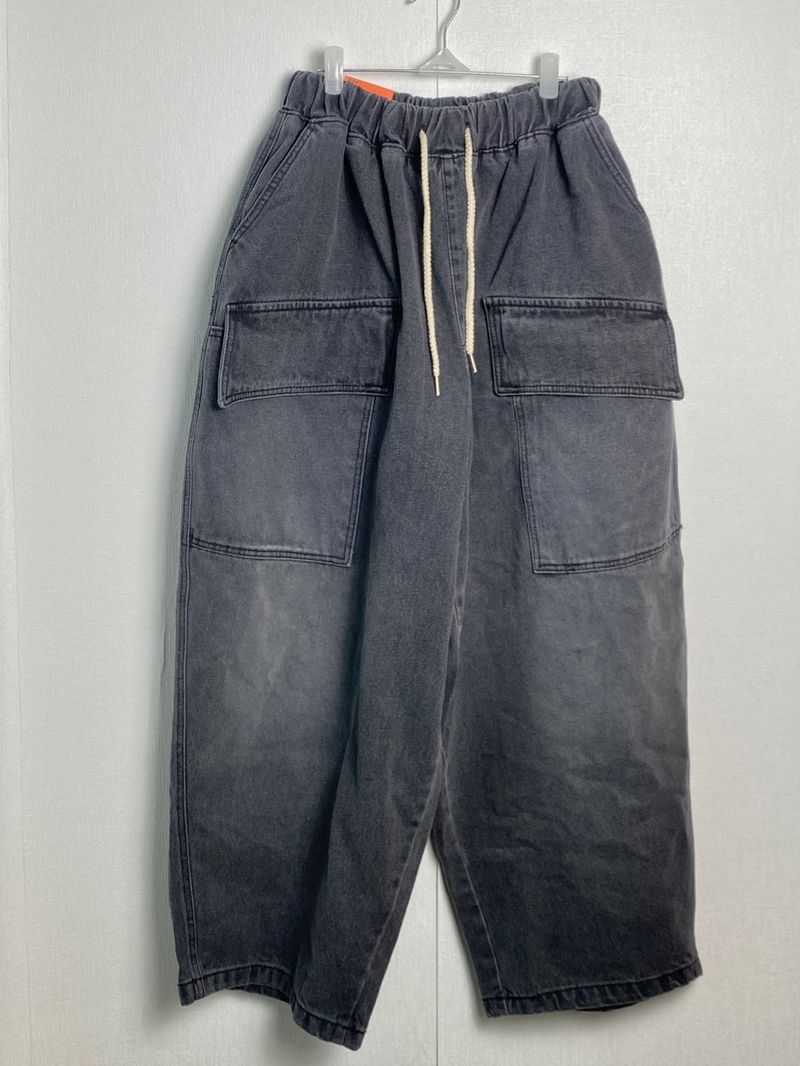 Two Pocket Balloon Big Denim Pants 2C