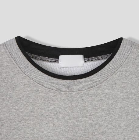 K Color Matching Layered Sweatshirt