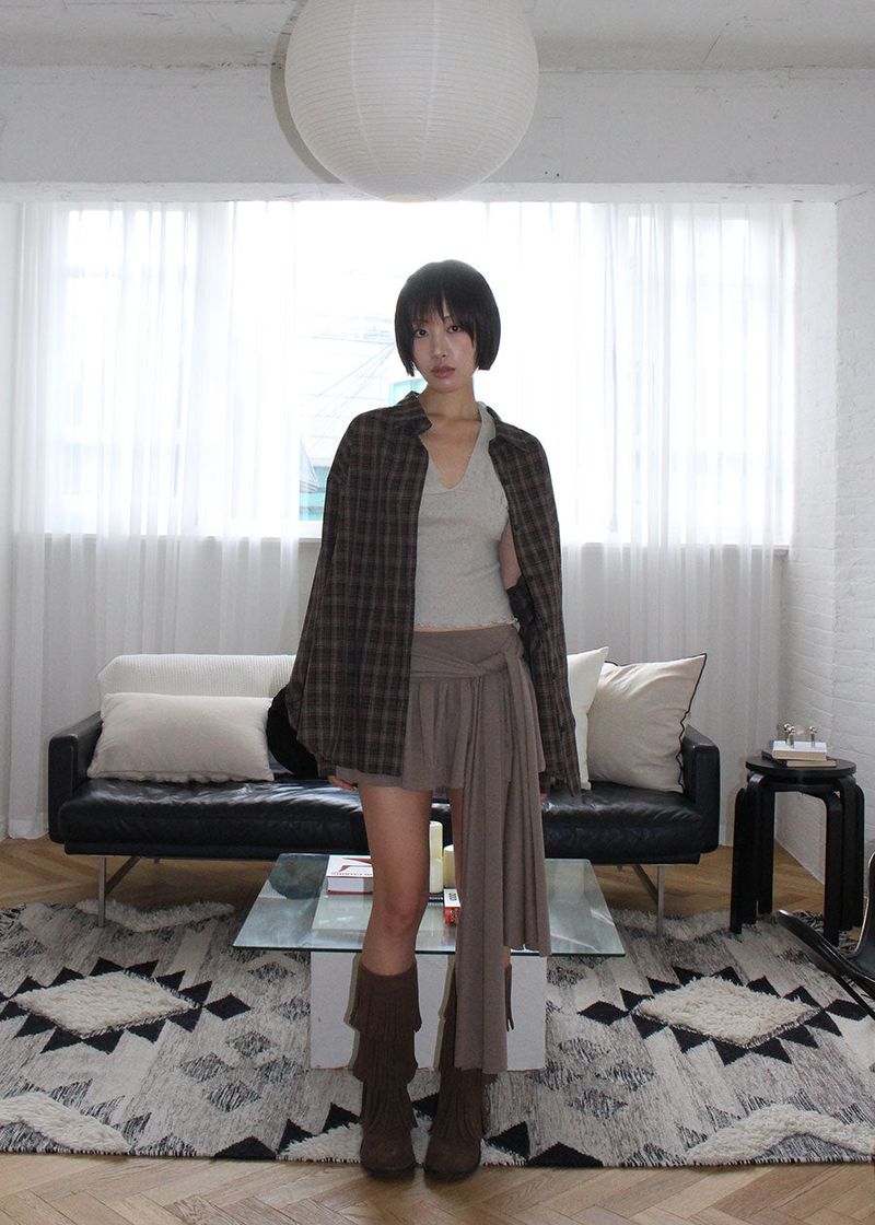FLARE TIE SKIRT