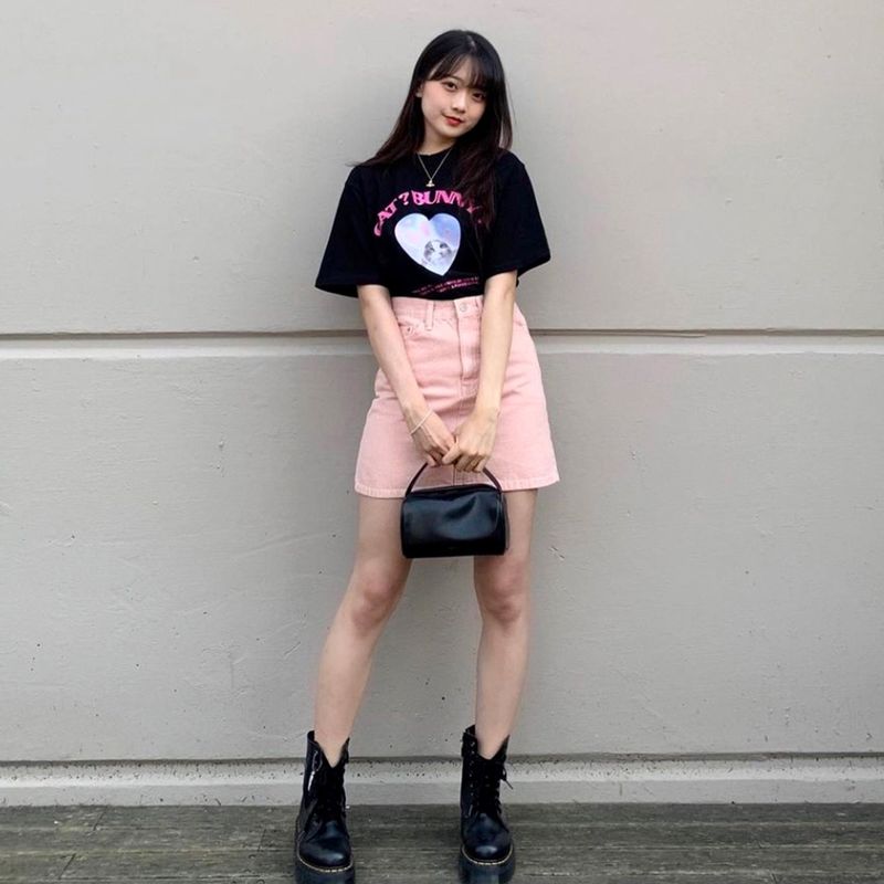 CAT&BUNNY T-SHIRT [3COLOR]