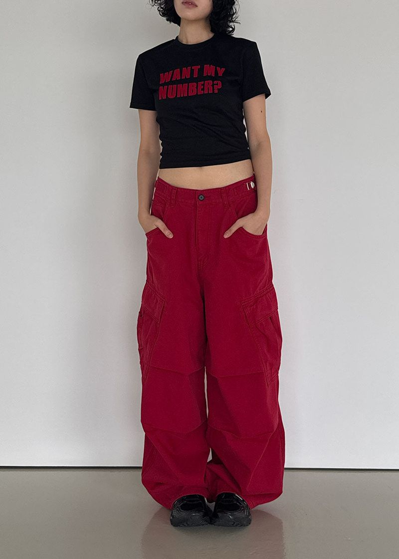 POCKET BUTTON CARGO PANTS