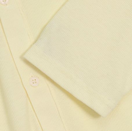 1+1 Daily Ribbed Round Cardigan