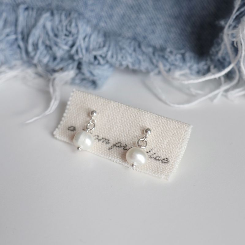 heim（ハイム）の「Classic Pearl Silver 925 Pierce handmade（Accessories）」