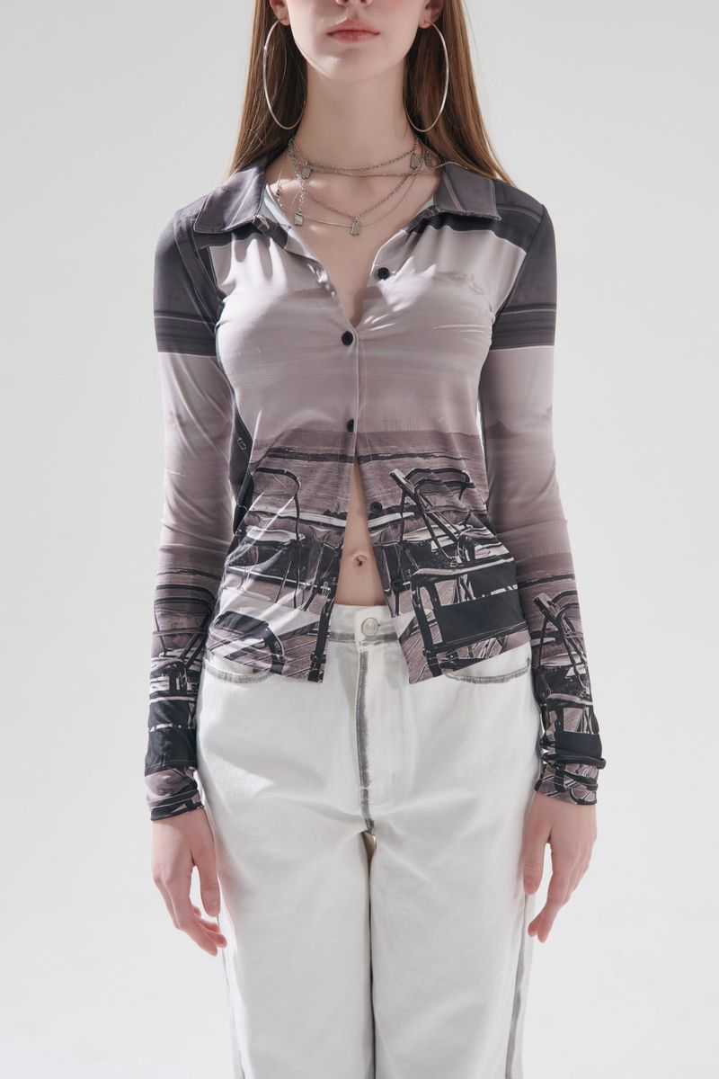 SUNSET COLLAR T-SHIRT
