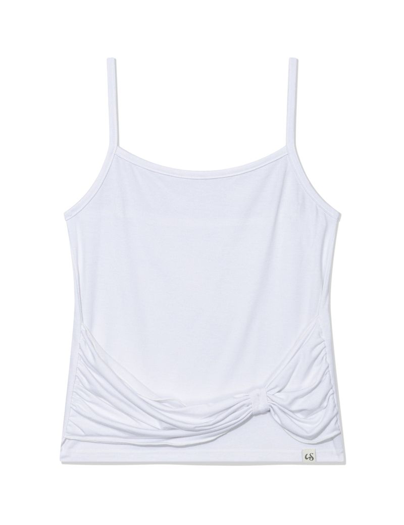 RIBBON SLEEVELESS(WHITE)