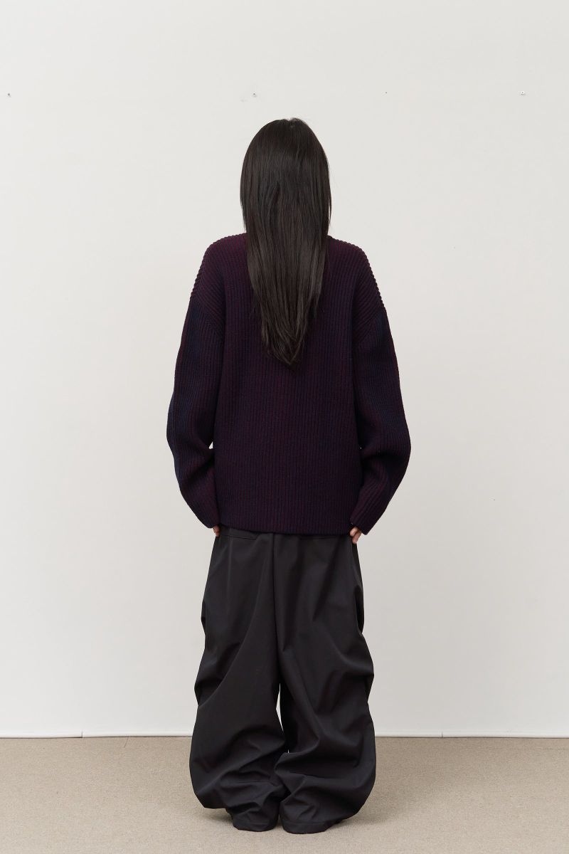 Meen Knitted Zip Up
