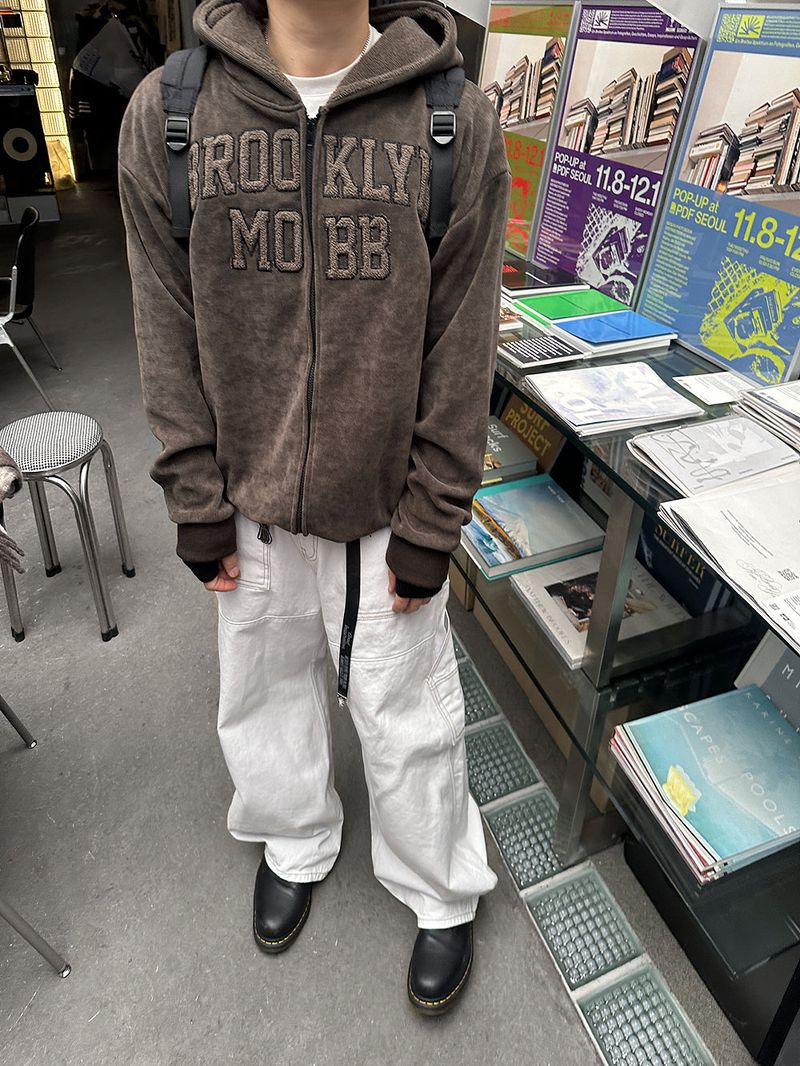 No.1057 BR hood B zip-up
