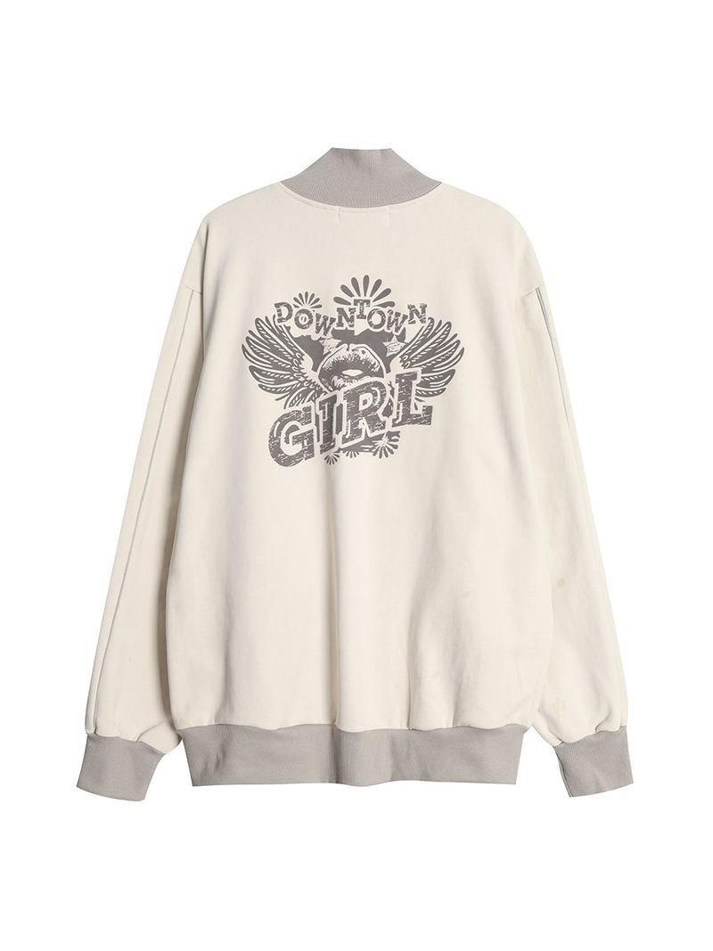 DOWN TOWN GIRL ZIP-UP / IVORY