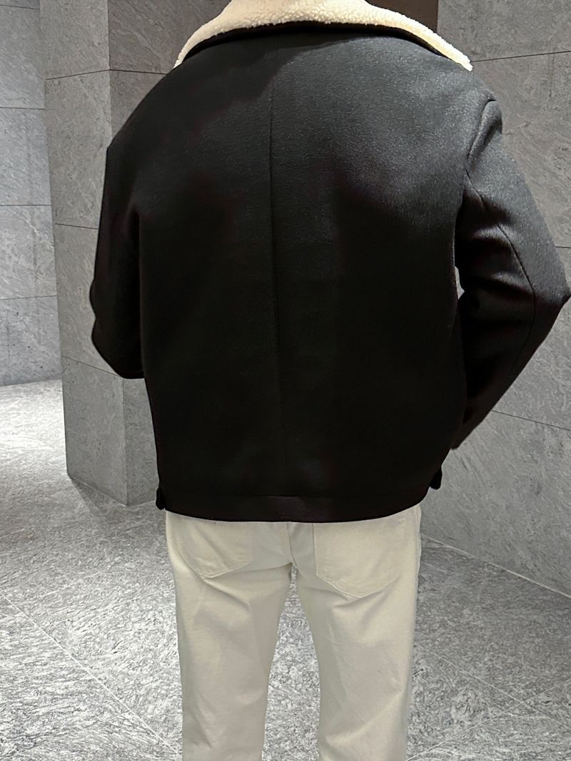 loe wool collar suede jacket (3 colors)