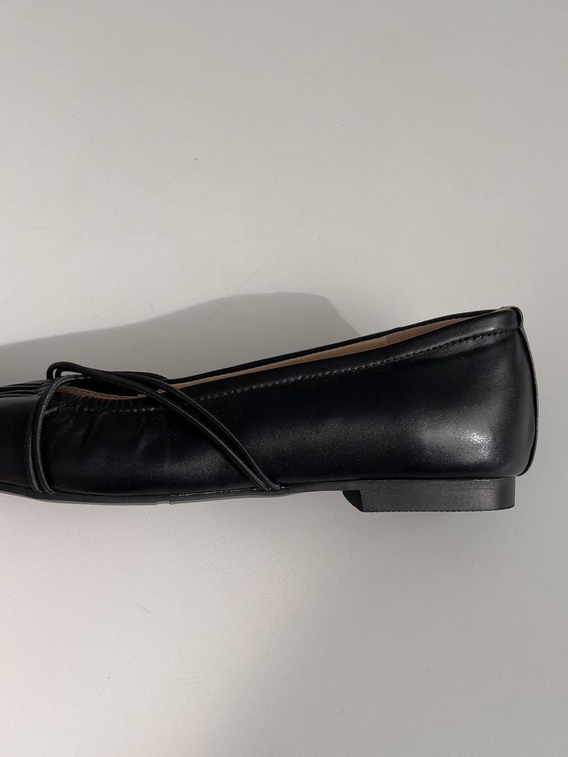 Cross-banding Mary Jane flat shoes
