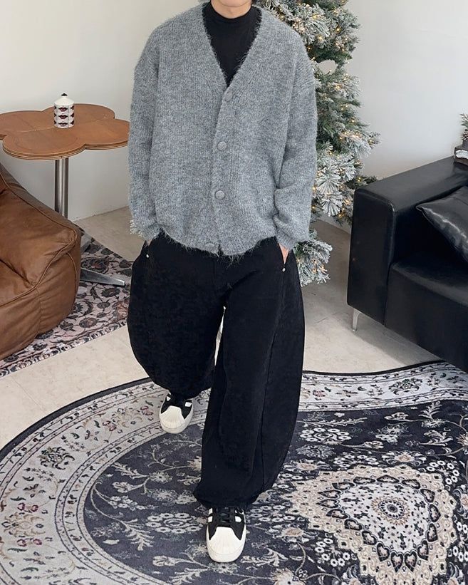 Lato Brush Hairy Cardigan