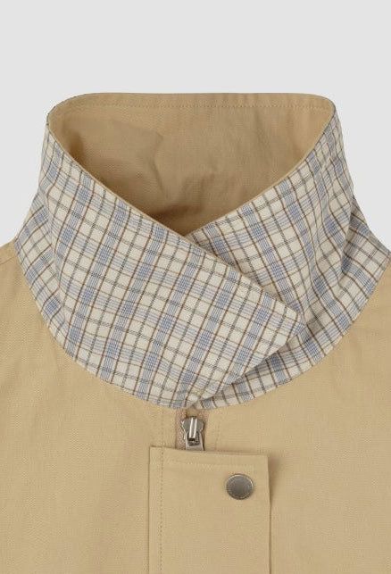 COTTON BLOUSON JACKET (BEIGE)